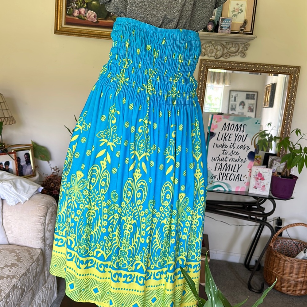 Just Love elastic skirt/ Strapless sundress